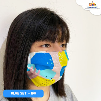 MASKER BLUE - AYAH/IBU/KAKAK/ADIK
