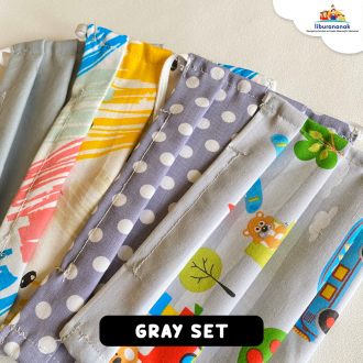 MASKER GREY SET - 8 PCS