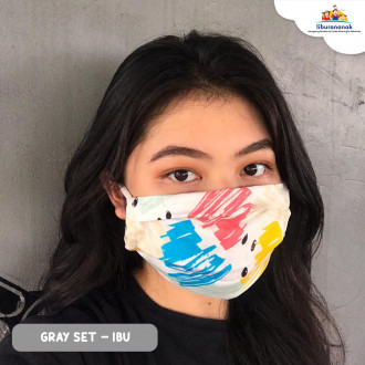 MASKER GREY - AYAH/IBU/KAKAK/ADIK