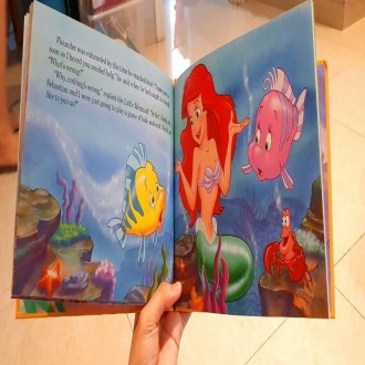 DISNEY Little Mermaid hardcover book An Undersea Wish