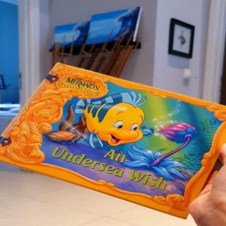 DISNEY Little Mermaid hardcover book An Undersea Wish